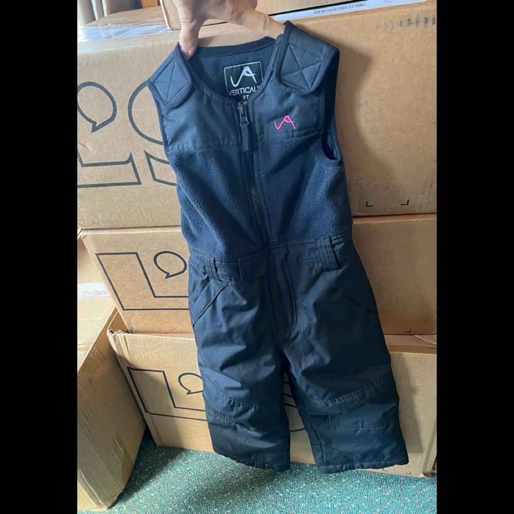 Vertical9 toddler 3T snow suit boys or girls black